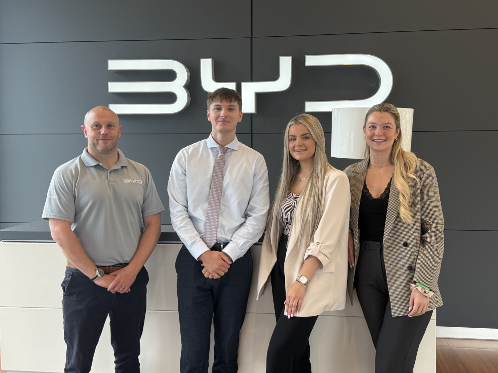BYD Crewe, Beswick Drive, have been recognised as 'Highly Rated' in the Autotrader Awards 2025 (Swansway).