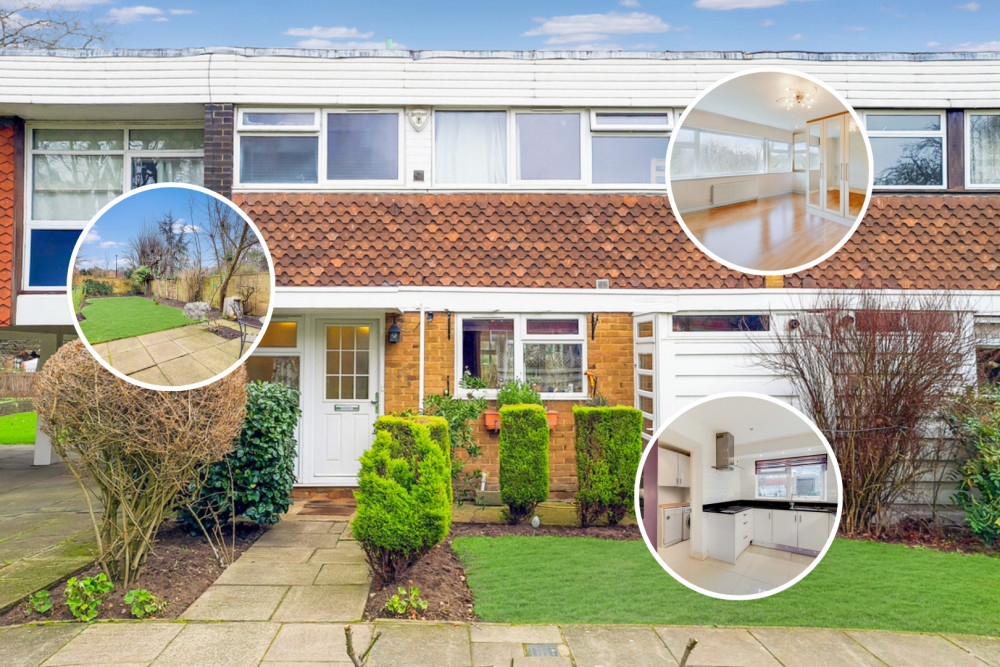 This week's Ealing property of the week is a rare three-bedroom terraced home in Heronsforde, Ealing (credit: Leslie & Co).