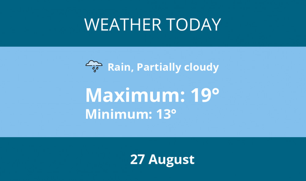 Today's weather in Sandbach - 27 August | Weather News | News | Sandbach Nub News | by Mr.Data