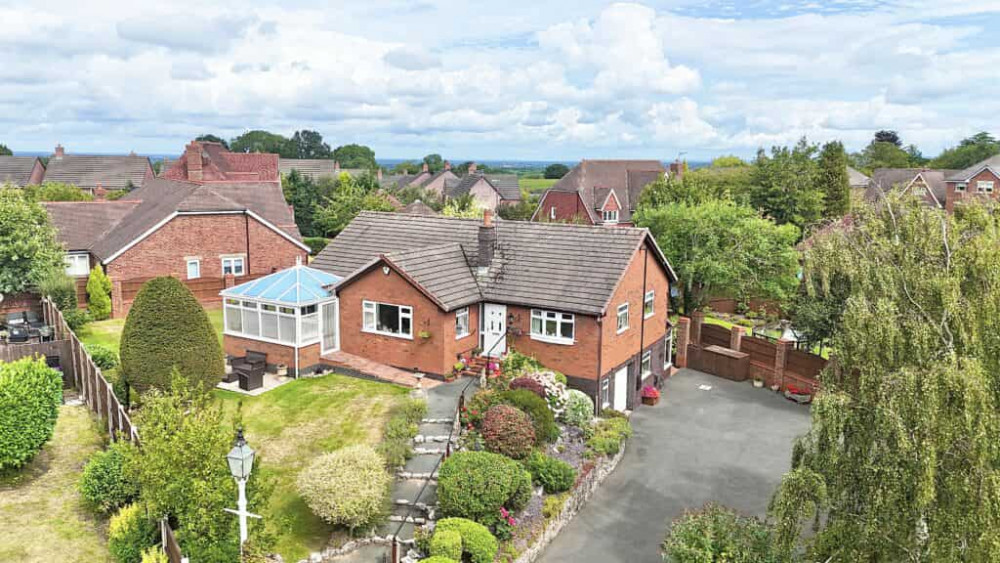 The detached three-bedroom bungalow on Audlem Road, Woore (James Du Pavey).