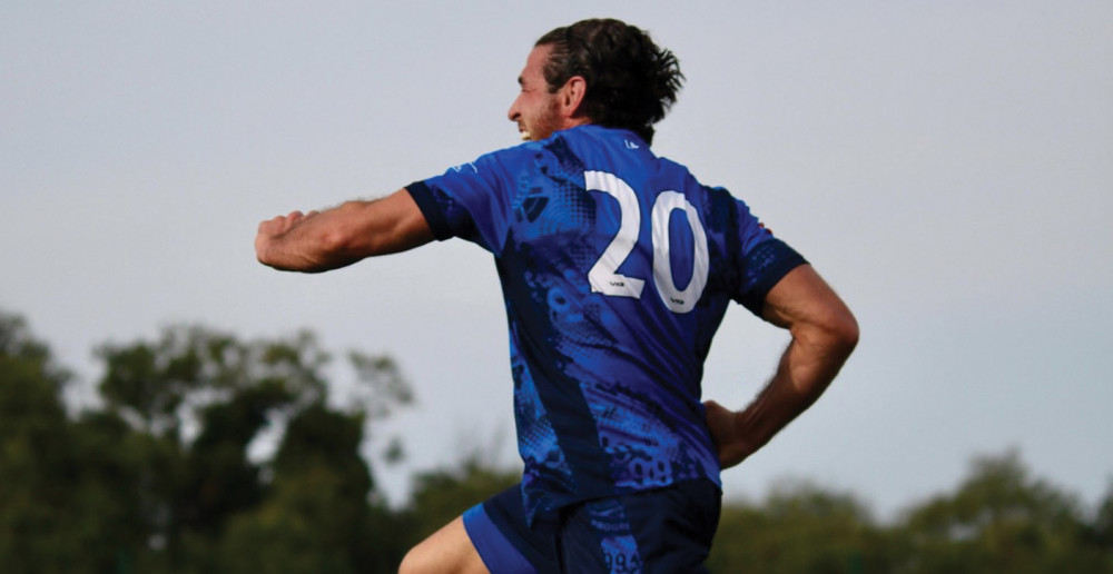 Suley Zuhdu celebrates his goal. Picture by Alex Barber