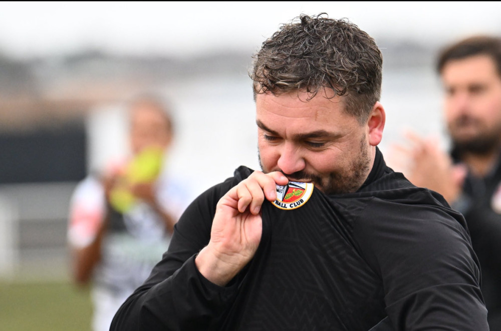 Mark Harrison - a last kiss of the badge. Pictures by Paul Bocking. InFocus Photos.