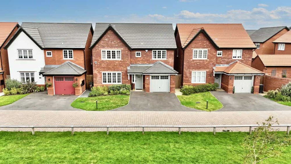 The three-bed detached home on Teal Way, Wistaston (Photo: James Du Pavey). The three-bed detached home on Teal Way, Wistaston (Photo: James Du Pavey).