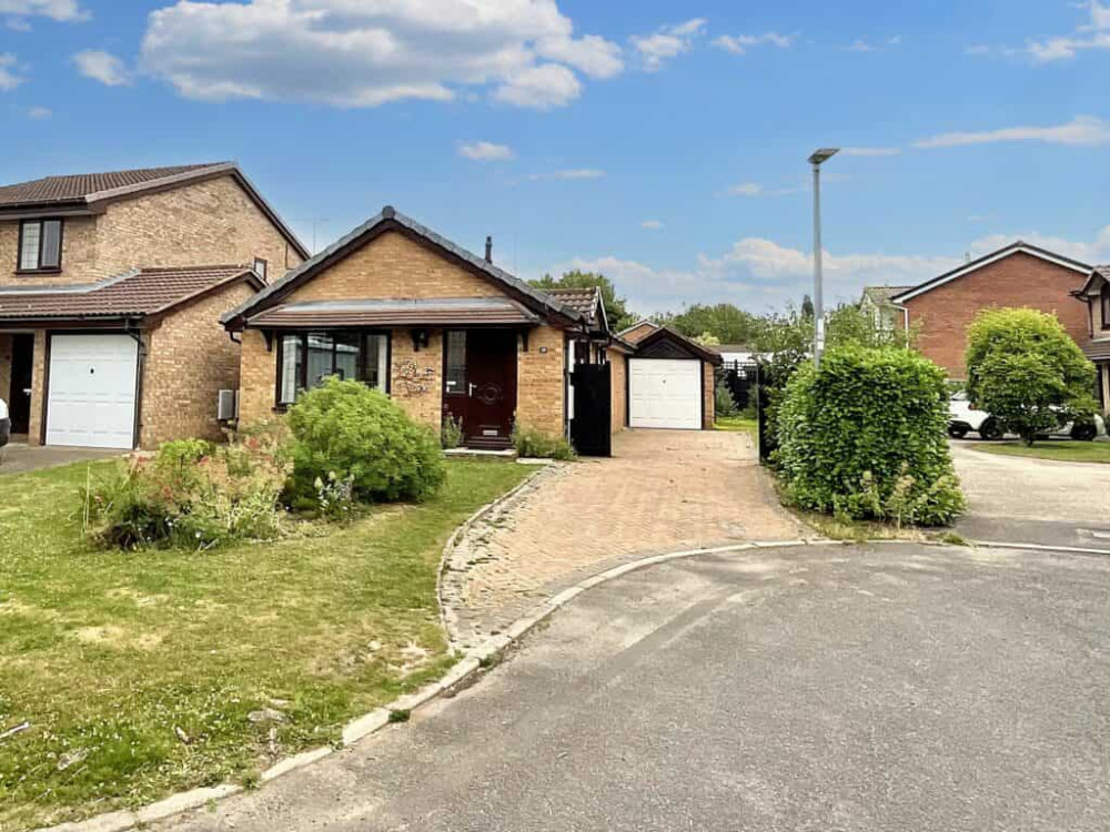 The two-bedroom bungalow on Keswick Close, Wistaston Green (Photo: James Du Pavey).