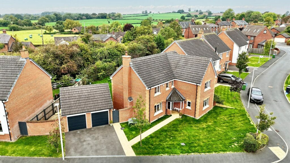 The impressive five-bedroom detached property on Grove Crescent, Woore (Photo: James Du Pavey).
