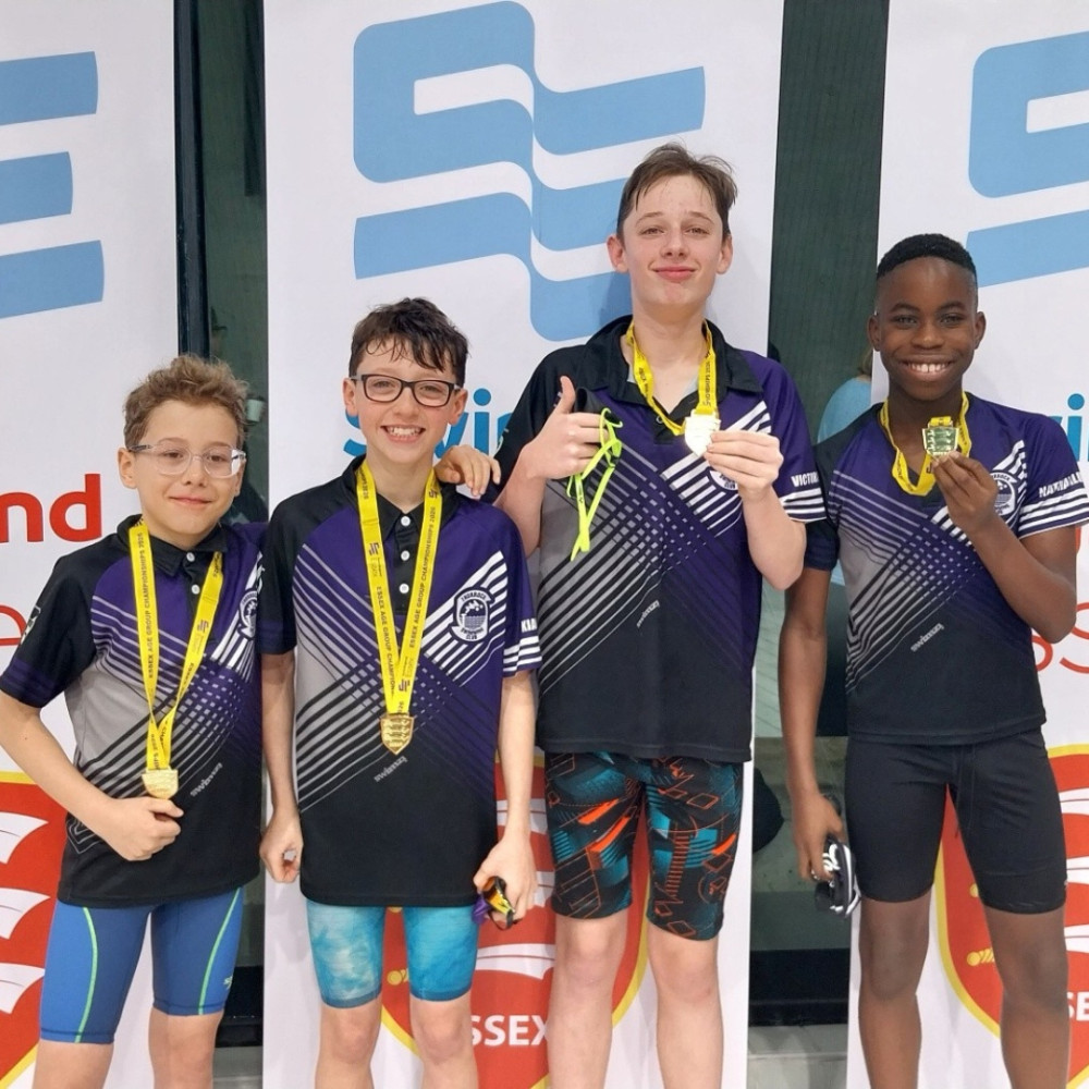 Some of Thurrock's successful swimmers