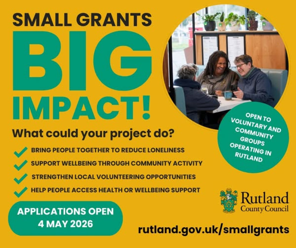 Council's small grants scheme is now open