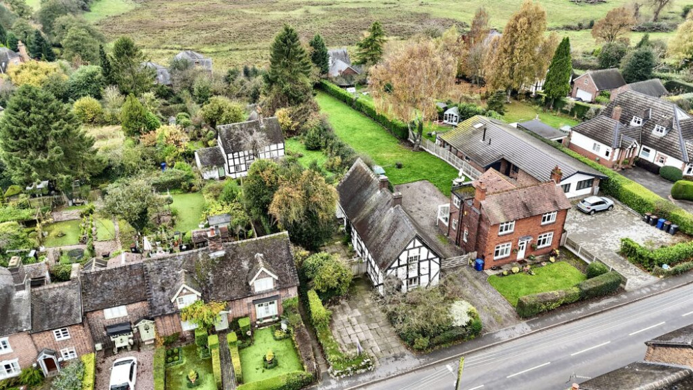 The Grade II listed detached three-bedroom cottage on Main Road, Betley (Photo: James Du Pavey).