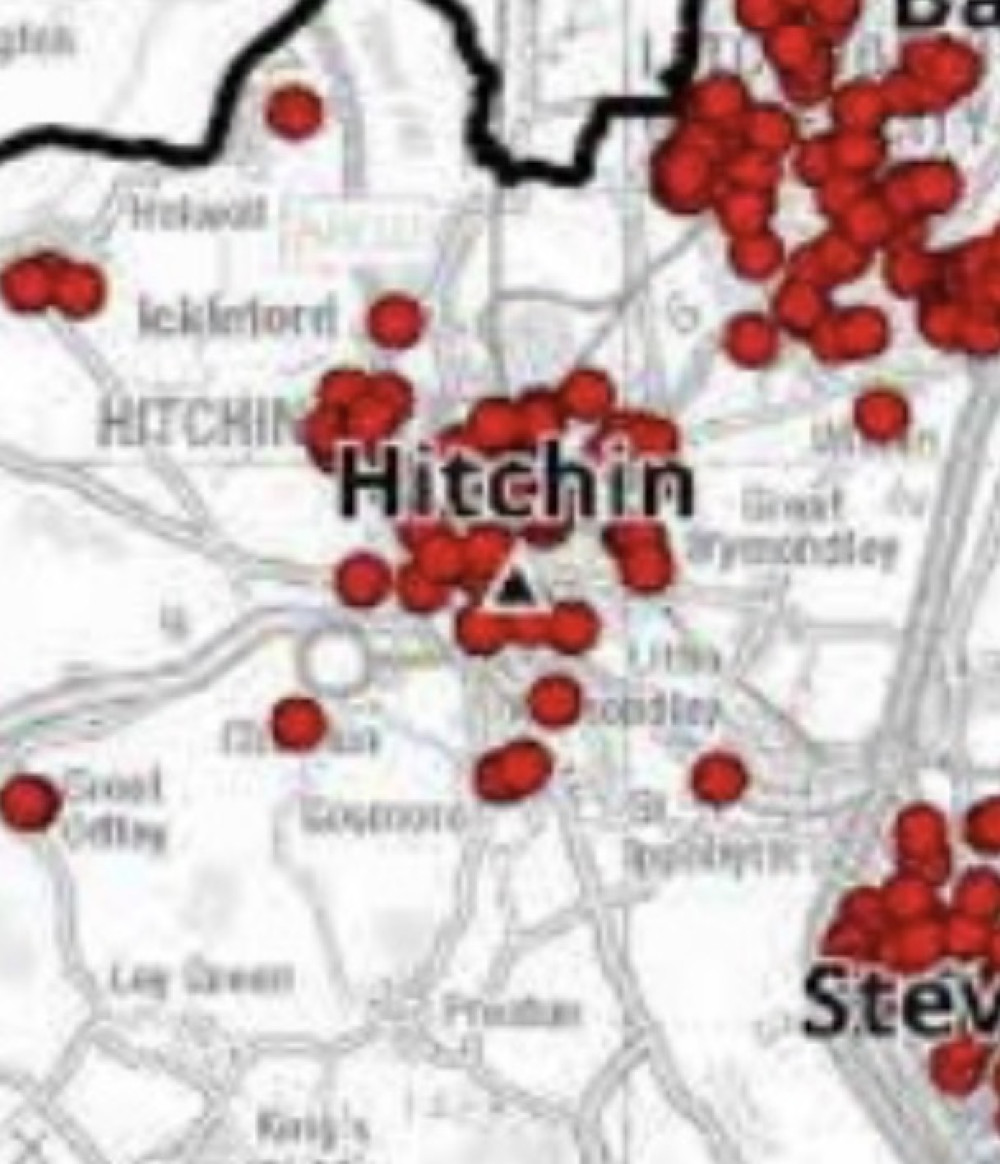 Map shows where fires occur most often in county