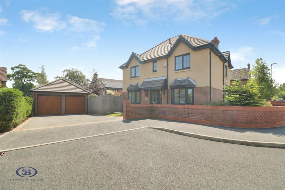 An extended four bedroom executive detached family home with a detached double garage and occupying a corner plot. (Photo: Stephenson Browne)