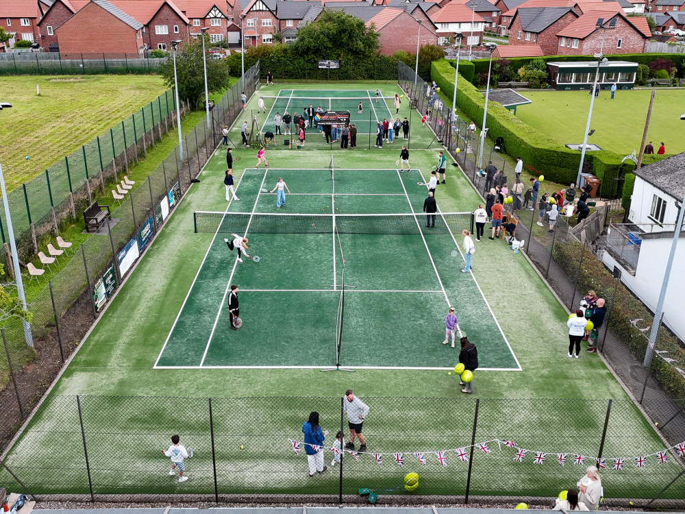 Tennis club opens revamped all-weather courts in Crewe