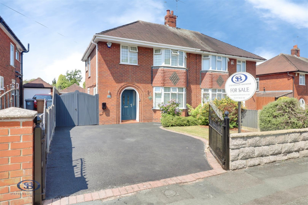 Our friends and sponsors at Stephenson Browne present this beautiful semi-detached family home on Chestnut Drive in Alsager (Image - Stephenson Browne)