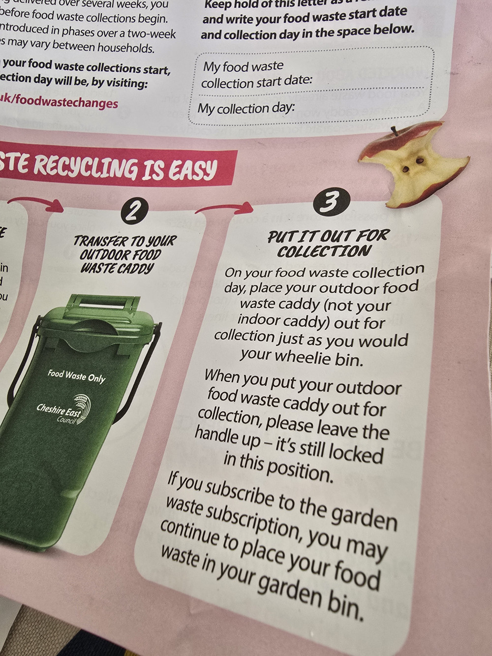 Cheshire East's 180,000 new food caddies – could taxpayers' money and plastic have been saved?