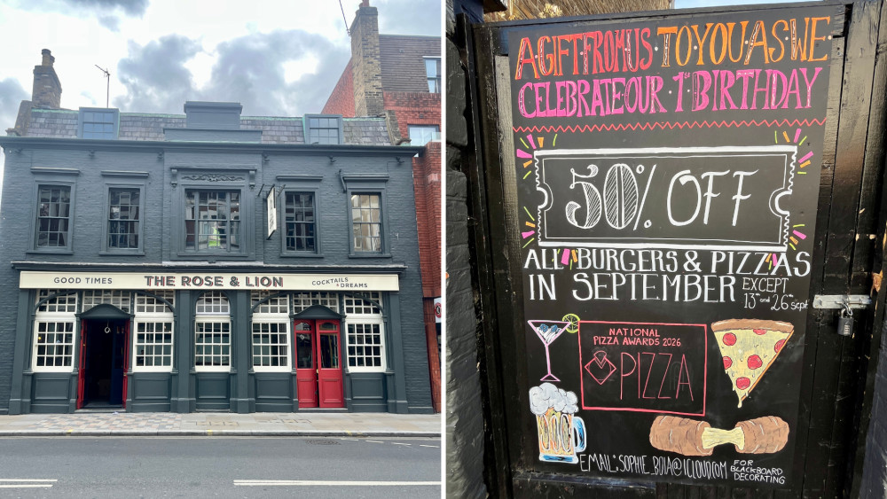 Twickenham pub celebrates first birthday with 50% off food