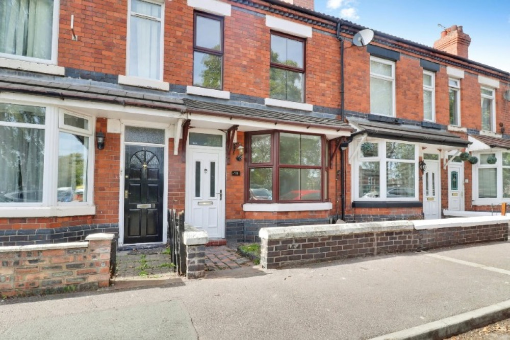 The two-bedroom terraced home on Westminster Street in Crewe (Photo: Stephenson Browne).