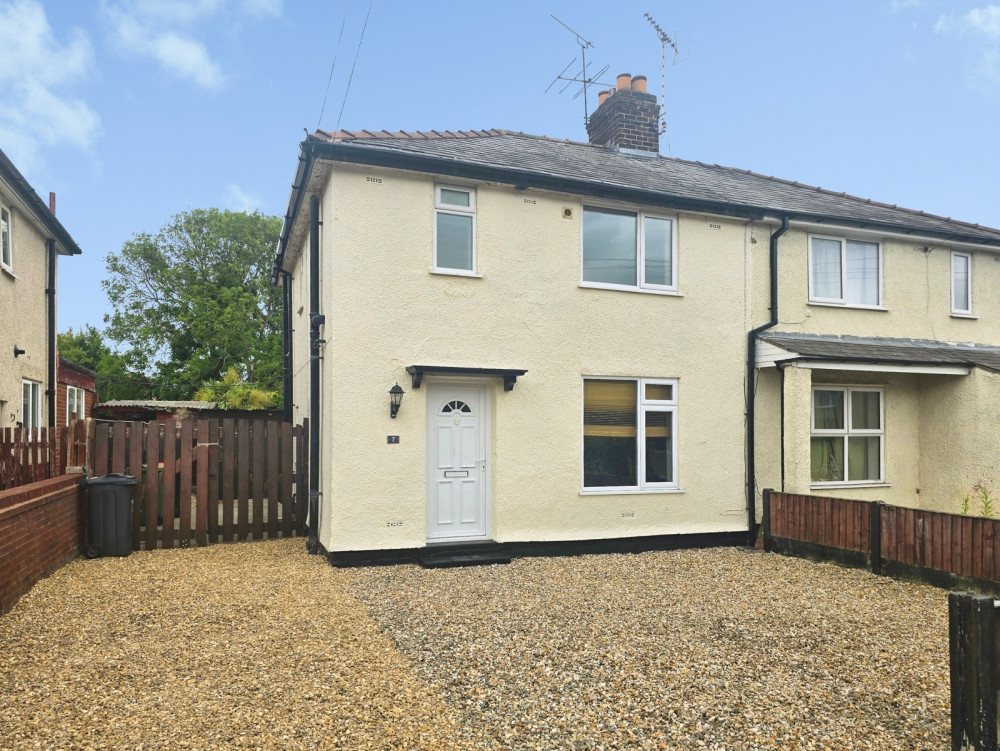 The property has off road parking for two to three vehicles and a detached garage (Thornley Groves)